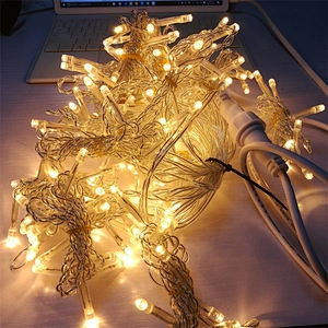 high quality 100 leds 10m street light diwali flashing led string light for Christmas