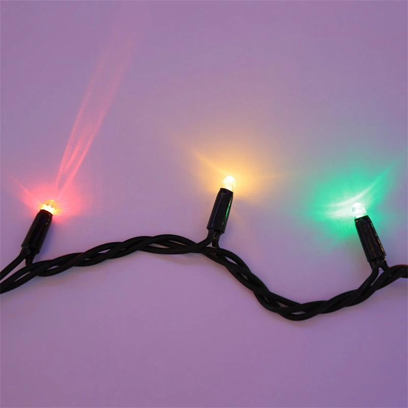 Red Led String Lights IP65  Christmas Decoration Led String Fairy Lights 10 m-100 led  rubber Cable wire