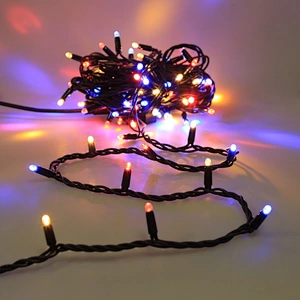 warm white Led String Lights Led String Lights Christmas Decoration Led String Fairy Lights 10m white rubber Cable
