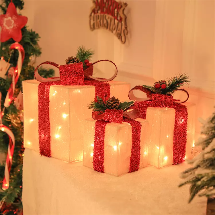 3d Motif Gifts Box Led Light