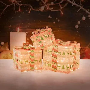 3d Motif Gifts Box Led Light