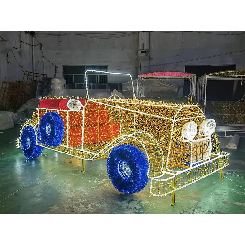 3D Car Christmas decorative light