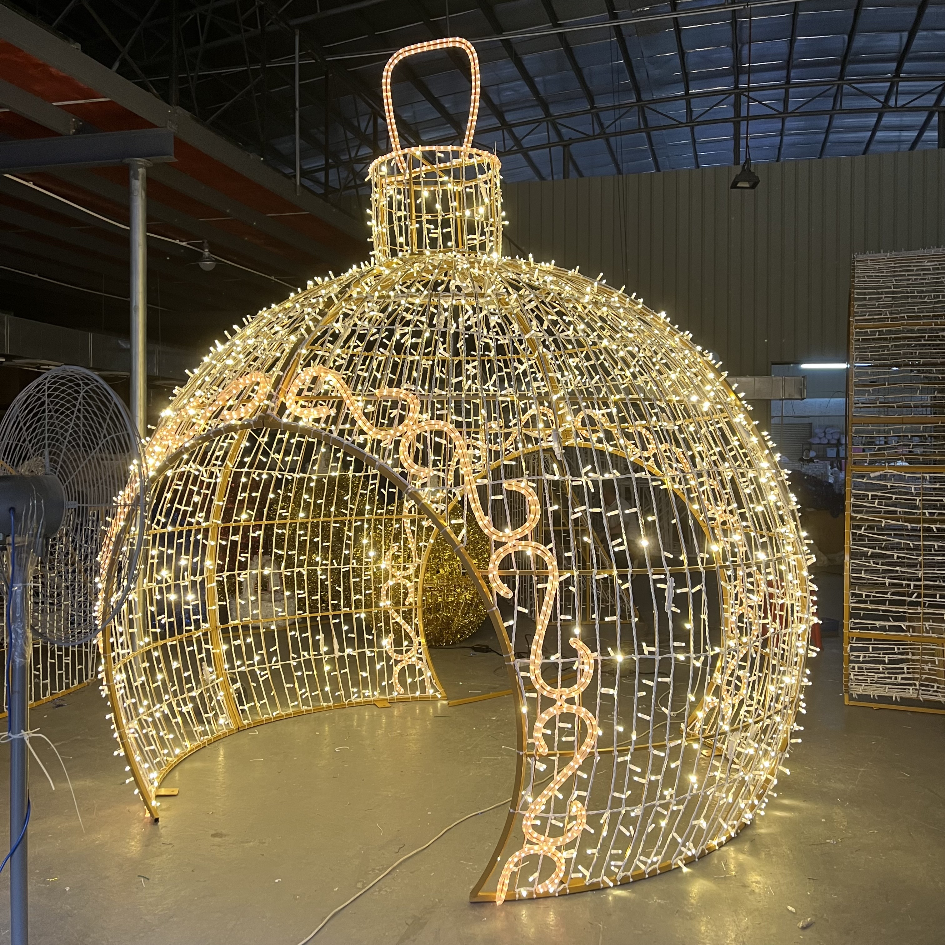 STARKING Customize flourish ornament Motif Decoration Large Light Led Project Giant Holiday String Outdoor Christmas