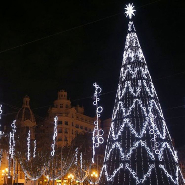 New Year Luxury Decoration Trees Commercial Giant Artificial Outdoor Christmas Trees