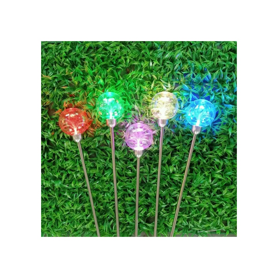 IP65 waterproof multicolor fiber optic ball holiday project decoration outdoor garden light