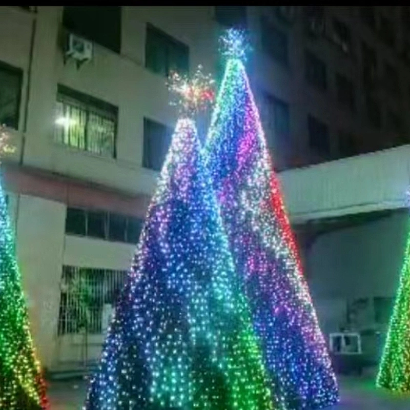 6M Height dmx control Christmas light for commercial garden