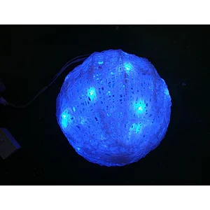 STARKING  3ft 4ft 5ft custom  3D LED Outdoor Christmas Ball Sphere Motif Lights for Lawn Decoration