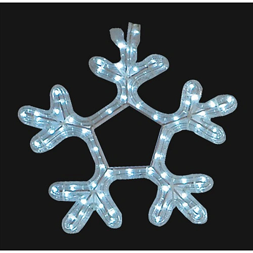 Cold white monochromatic  2D snowflake  dreamy flashing motif light waterproof decoration light