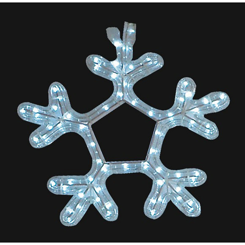Cold white monochromatic  2D snowflake  dreamy flashing motif light waterproof decoration light