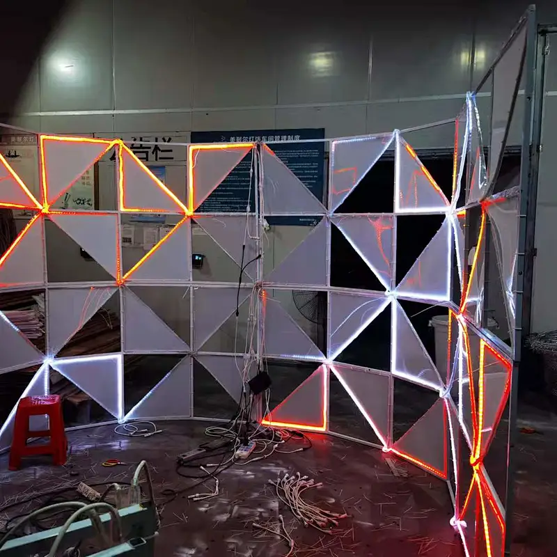 2021 smart strip light for 3d time tunnel motif light for plaza and bar
