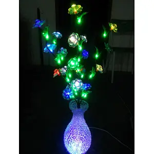 Indoor vase potted hanging basket  flower simulation luminous decoration led motif light