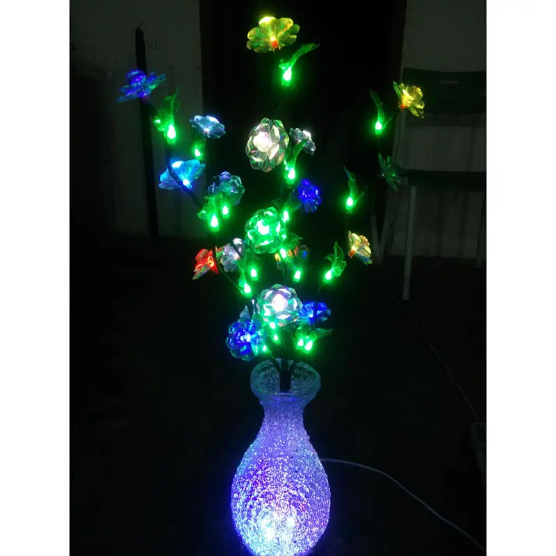 Indoor vase potted hanging basket  flower simulation luminous decoration led motif light
