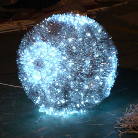 STARKING  3ft 4ft 5ft custom  3D LED Outdoor Christmas Ball Sphere Motif Lights for Lawn Decoration
