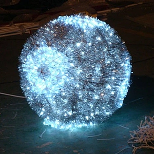 STARKING  3ft 4ft 5ft custom  3D LED Outdoor Christmas Ball Sphere Motif Lights for Lawn Decoration