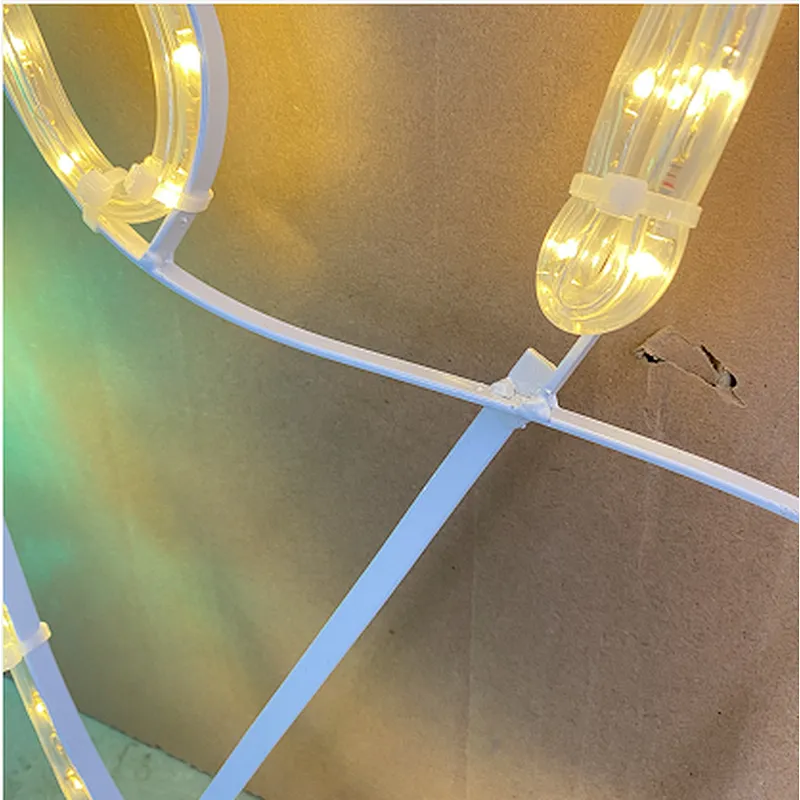 2D  pigeon led rope lights iron /aluminum frame outdoor motif  for Christmas decoration IP65 waterproof steady lights