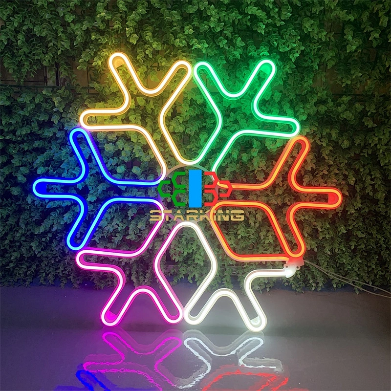 Starking 60*60cm snowflake LED neon motif light IP65 Christmas theme party decoration light