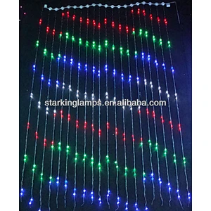 Custom luces de navidad  size LED fishing net mesh string light outdoor use decorative christmas lighting for party and wedding