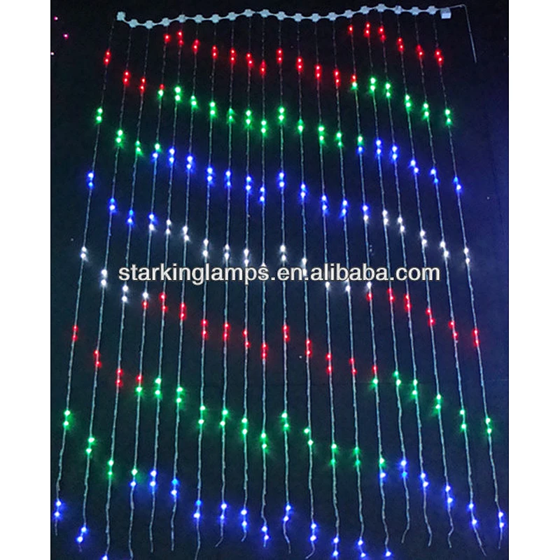 Custom luces de navidad  size LED fishing net mesh string light outdoor use decorative christmas lighting for party and wedding