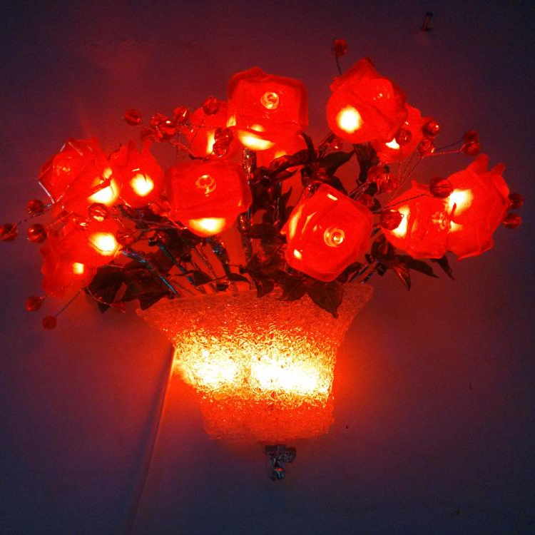 Indoor vase potted hanging basket  flower simulation luminous decoration led motif light