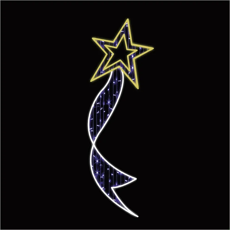 2019 New Xmas Decoration Led Motif Light For Pole Christmas Decorative Outdoor Pole Street Motif