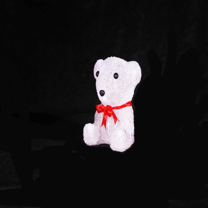 3D bear  New Year Christmas ornaments LED Sculpture motif light  Park Plaza mall decoration