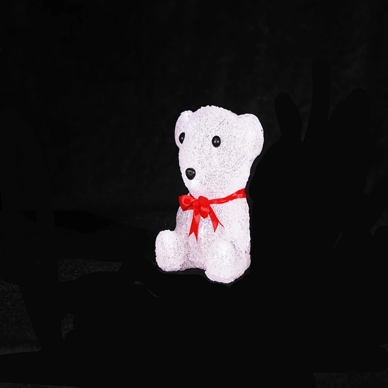 3D bear  New Year Christmas ornaments LED Sculpture motif light  Park Plaza mall decoration
