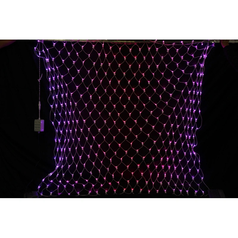 STARKING Outdoor led seven color Sync digital smart curtain fishing dmx led net light for Christmas