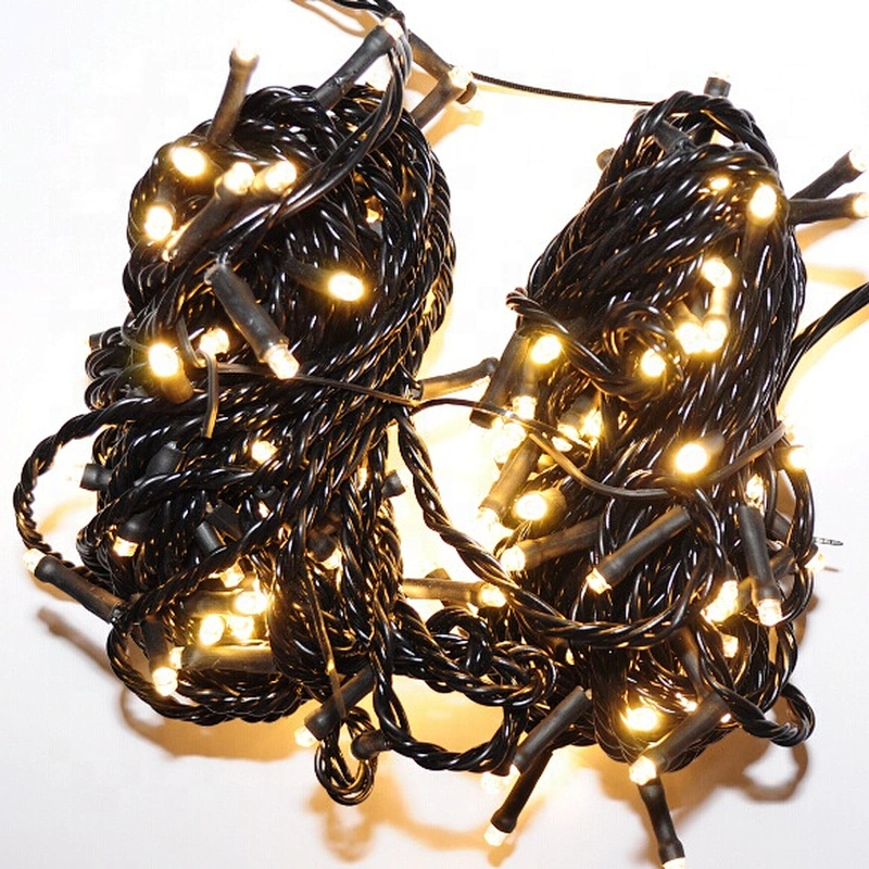 10M 100 LED  indoor outdoor  manufacturer wholesale  party wedding home atmosphere foil decoration PVC wire  led string light