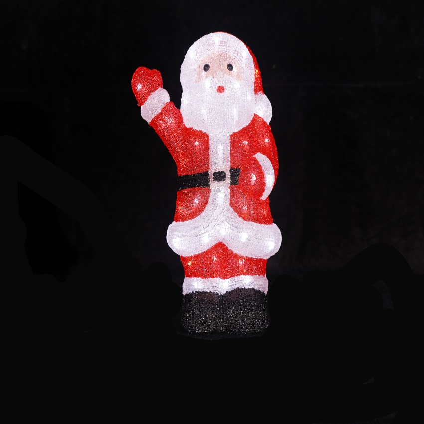 3D eposy  sculpture  wholesale Landscape of supermarket Square Christmas  Decorations  LED  motif Light