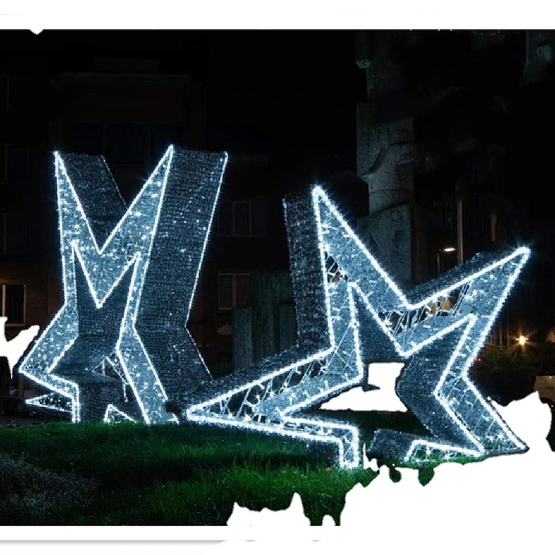 Customized Chinese style aluminum frame Outdoor waterproof landscape decoration  led motif light
