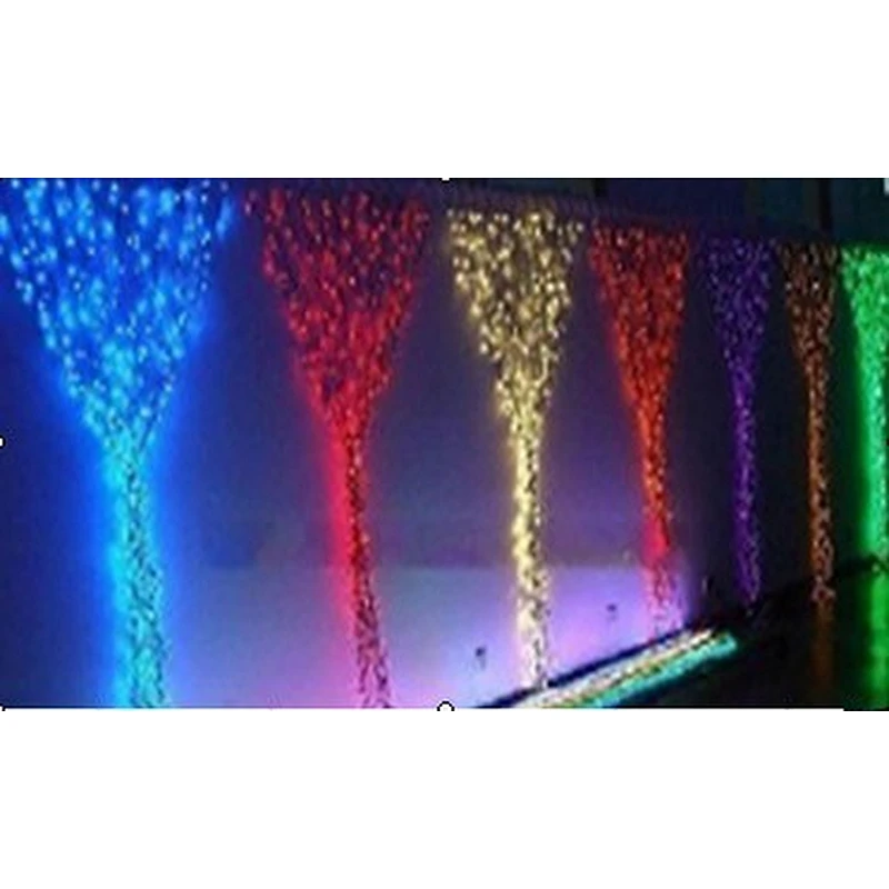 RGB  Three Line Point Control Curtain Light  3d  External Control Programmable Light Cube Dmx512 Ice light