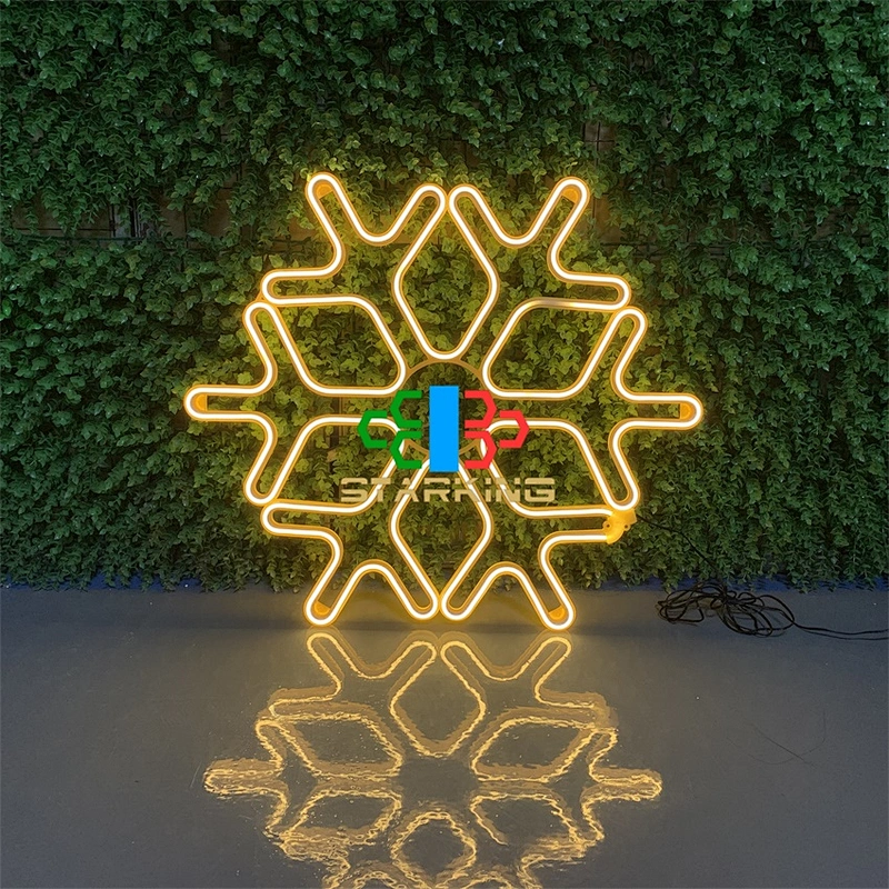 Starking 60*60cm snowflake LED neon motif light IP65 Christmas theme party decoration light