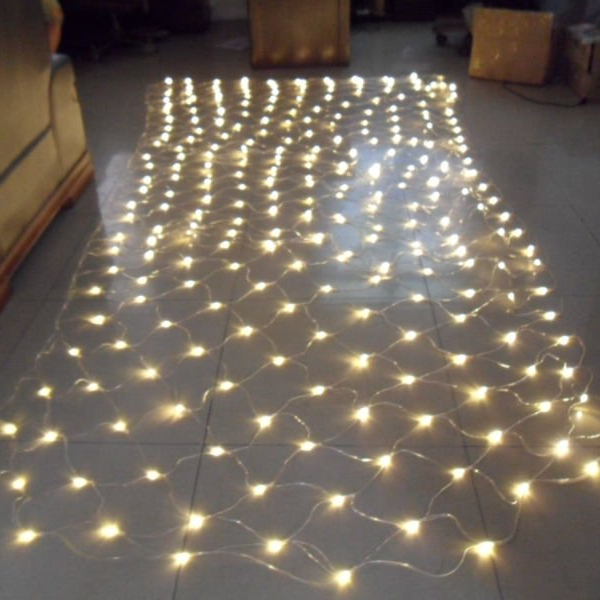 Custom size LED Net Mesh Fairy String Light Garland Window Curtain Christmas Fairy Light Wedding Party Holiday Flashing Light
