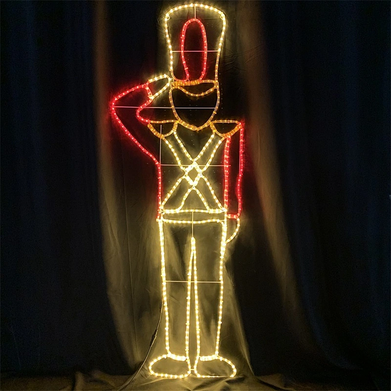 Customizable   2D hanging LED  The knight  motif light  for  Christmas holiday  Indoor and outdoor