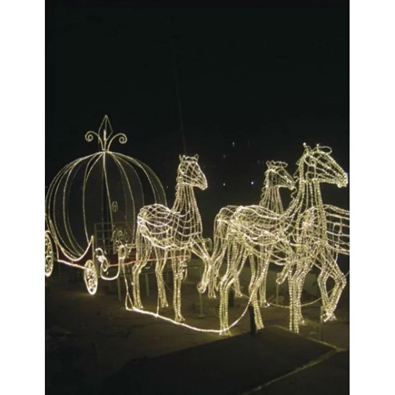 STARKING Outdoor Festive Christmas Across Street LED Decoration 3d Umbrella Motif Lights