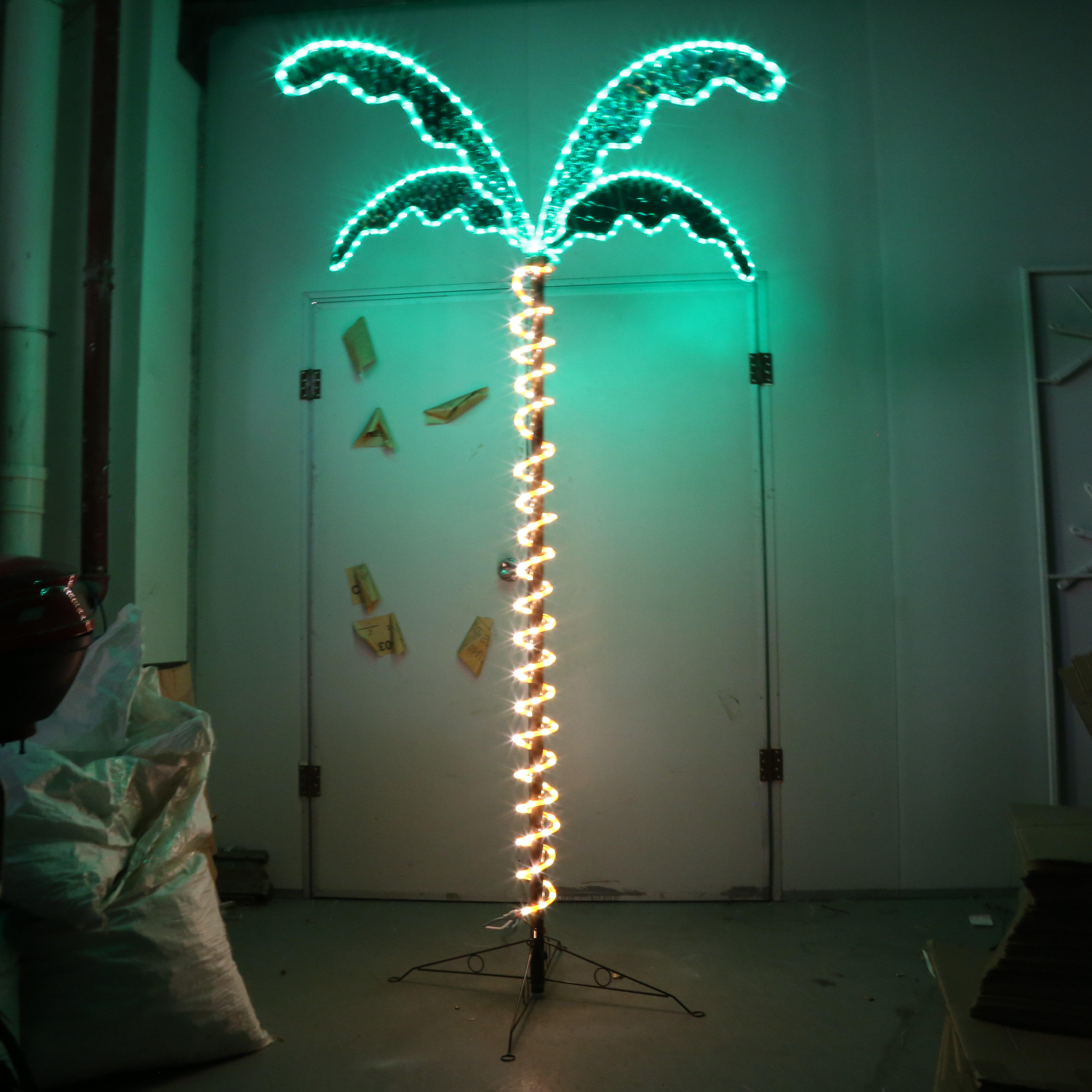 hot sale for amazon collapsible rope palm tree light for garden
