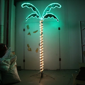 hot sale for amazon collapsible rope palm tree light for garden