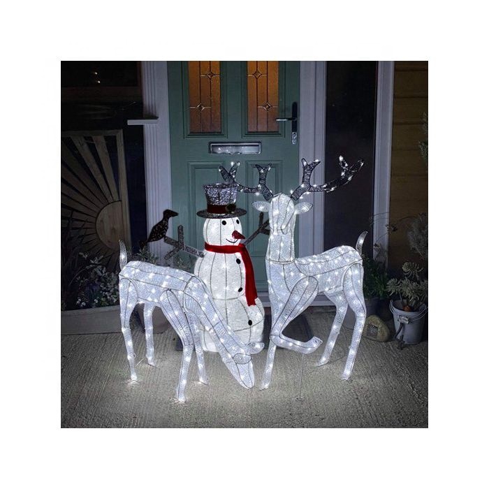 Factory Outdoor led 2D/3D  all styles of deer  motif christmas light Plush Animals Reindeer Motif Light