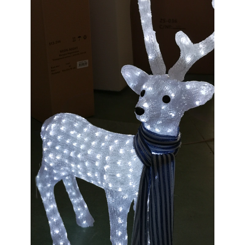 Customized outdoor holiday led deer led motif light for Festival