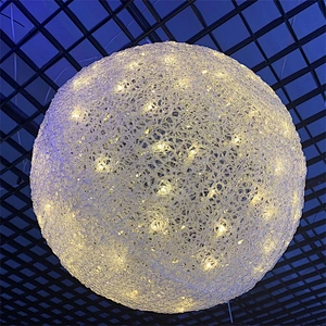 3D ball hanging festival Christmas home  party wedding decorations custom color ho  ornament sculpture   LED motif light