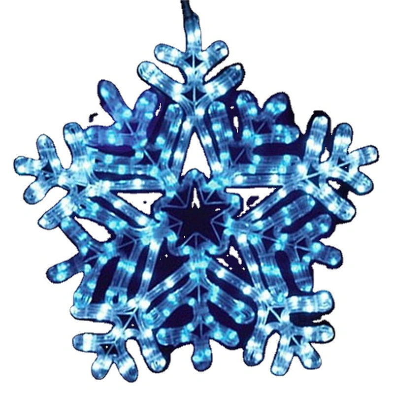 3D LED Outdoor  waterproof scintillating dream mall theme park decorated with resistant pentagram pattern motif  lights