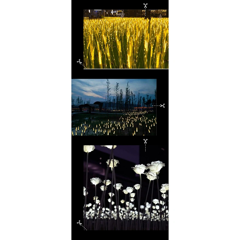 Outdoor Simulation Ear of wheat Park Landscape Courtyard Decoration Led  Light