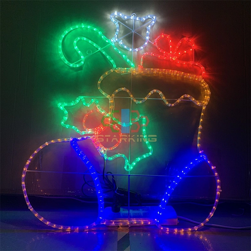 1M customizable IP65 2D hanging  luminous Christmas tree LED motif light plaza mall indoor and outdoor landscape decoration