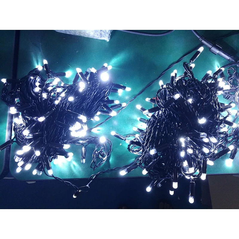 IP44 warm white black wire Christmas Wedding Home Party Decorative New Year LED String Lights