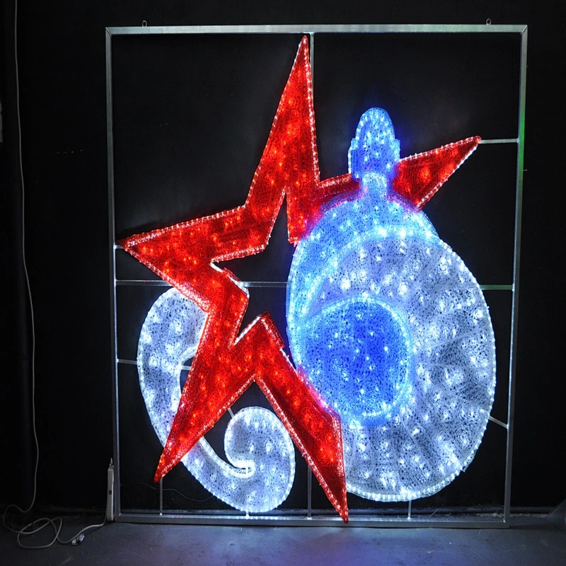 christmas outdoor commercial project led 3d street decorative motif   lighting