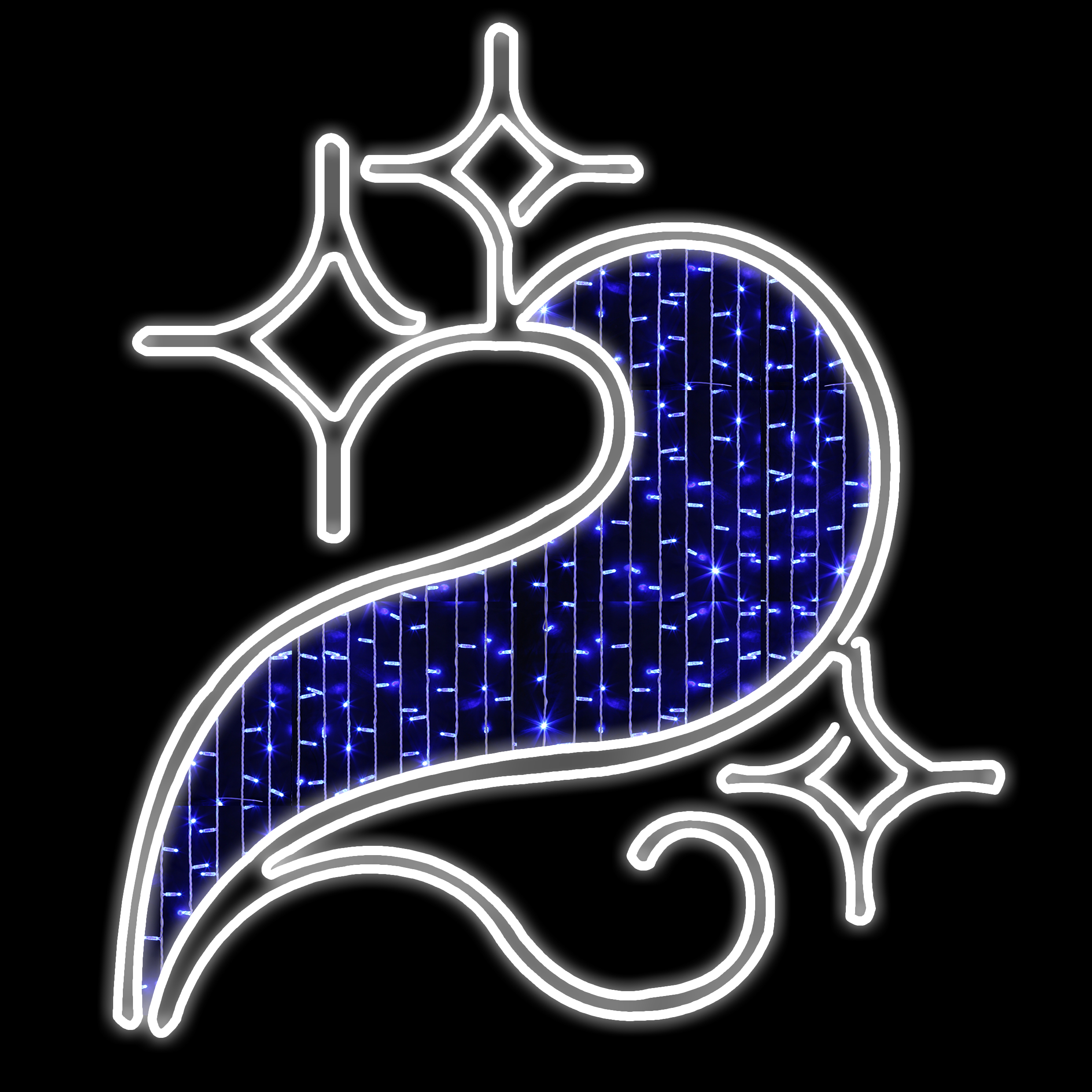 New popular custom Xmas Decoration Led Motif Light For Pole Christmas Decorative Outdoor Pole Street Motif light