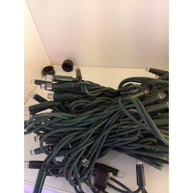 IP44 warm white black wire Christmas Wedding Home Party Decorative New Year LED String Lights