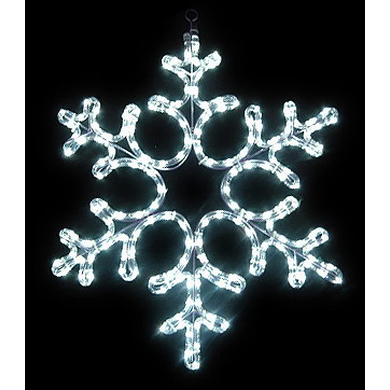 Cold white monochromatic  2D snowflake  dreamy flashing motif light waterproof decoration light