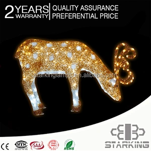 crystal sculpturechristmas decorative sleigh for hot sale