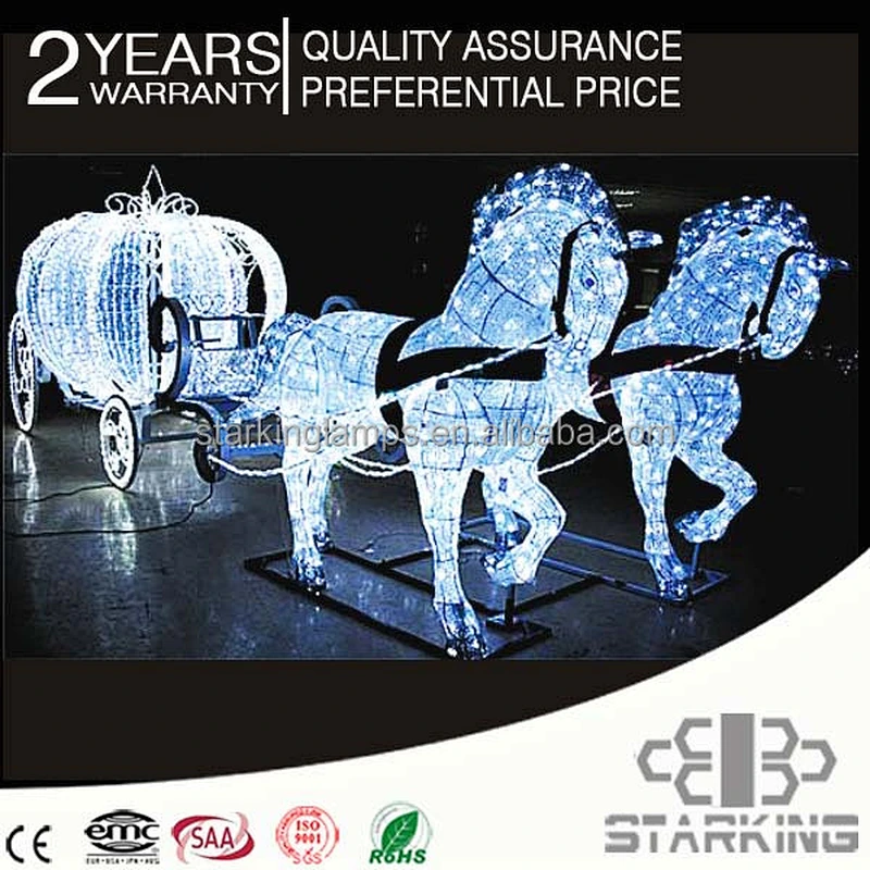 crystal sculpturechristmas decorative sleigh for hot sale